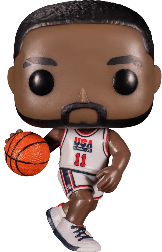 NBA: Legends - Karl Malone 92 Team USA White US Exclusive Pop! Vinyl [RS] - Image 2