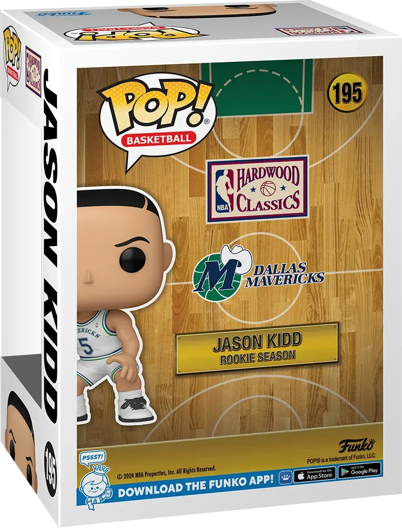 NBA Legends: Mavs - Jason Kidd (Rookie) Pop! Vinyl - Image 4