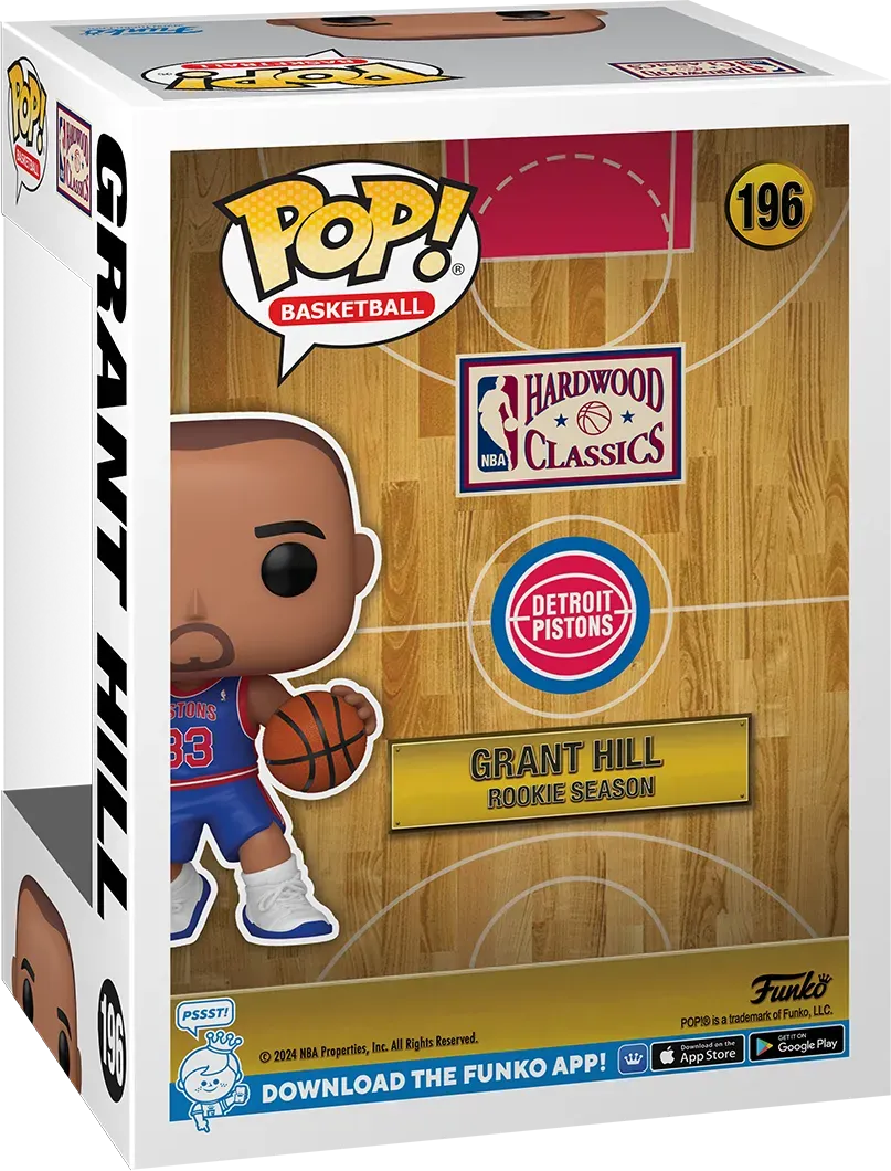 NBA Legends: Pistons - Grant Hill (Rookie) Pop! Vinyl - Image 4