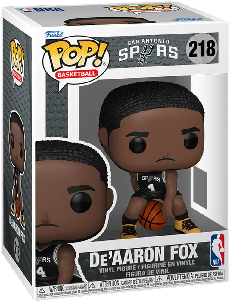 NBA: Spurs - De'Aaron Fox Pop! Vinyl - Image 3