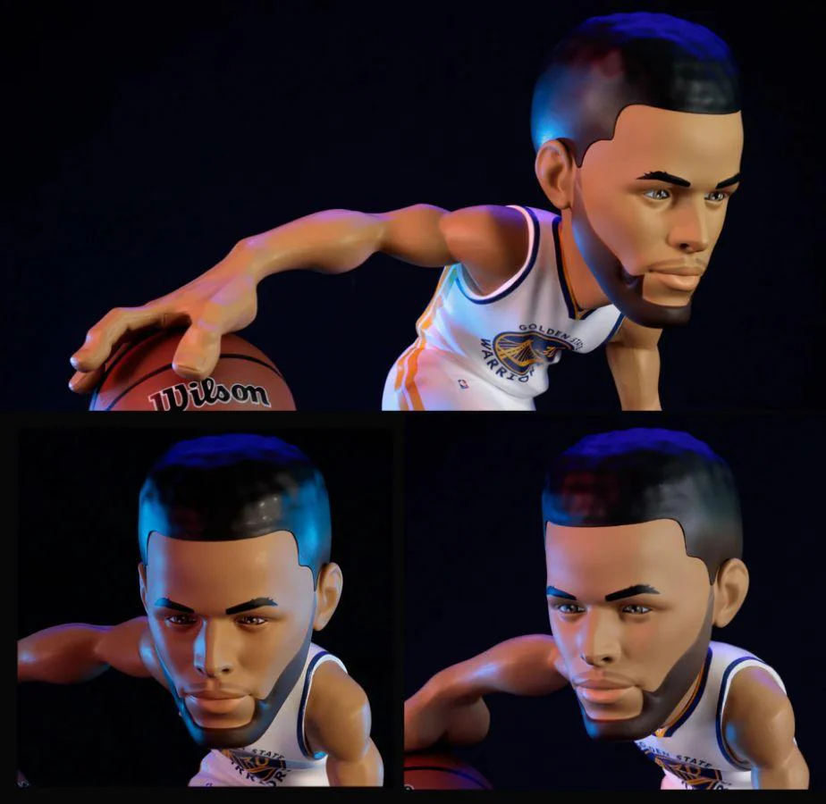 NBA - Steph Curry (Warriors - White Uniform) Limited Edition 12" Vinyl Figure - Image 3