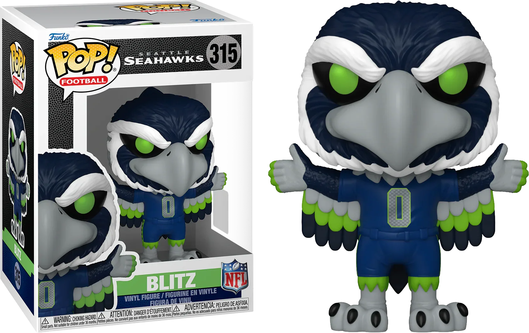NFL: Mascots - Seattle Seahawks Blitz Pop! Vinyl