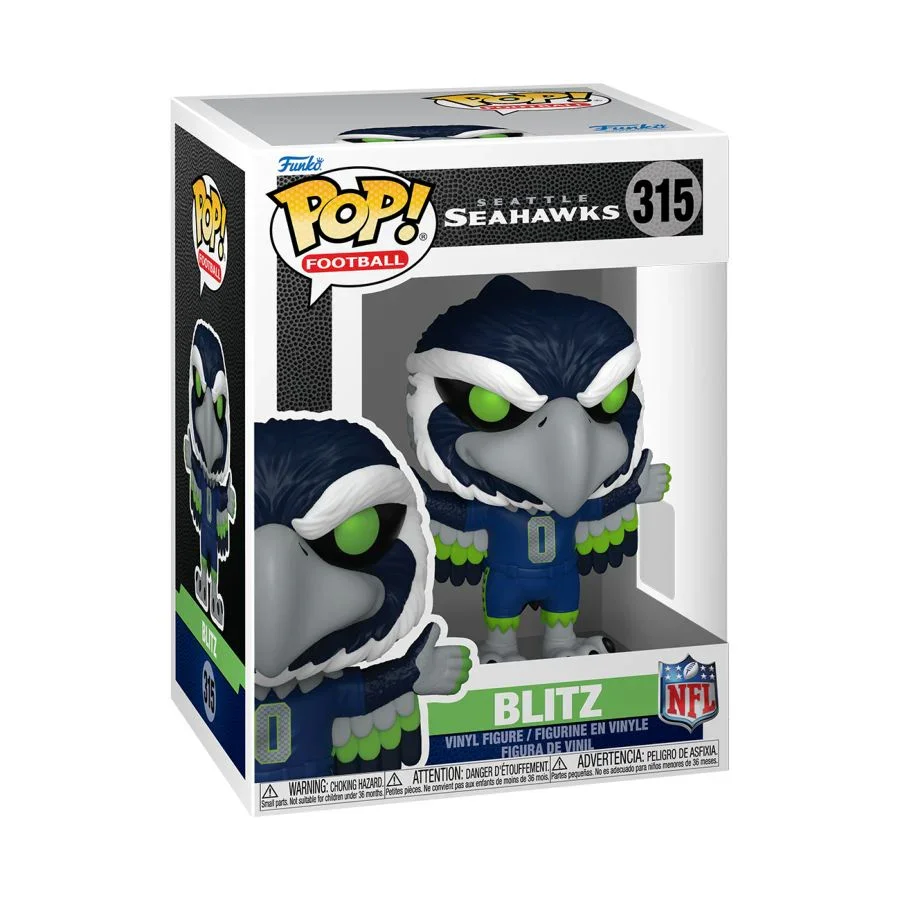 NFL: Mascots - Seattle Seahawks Blitz Pop! Vinyl - Image 3
