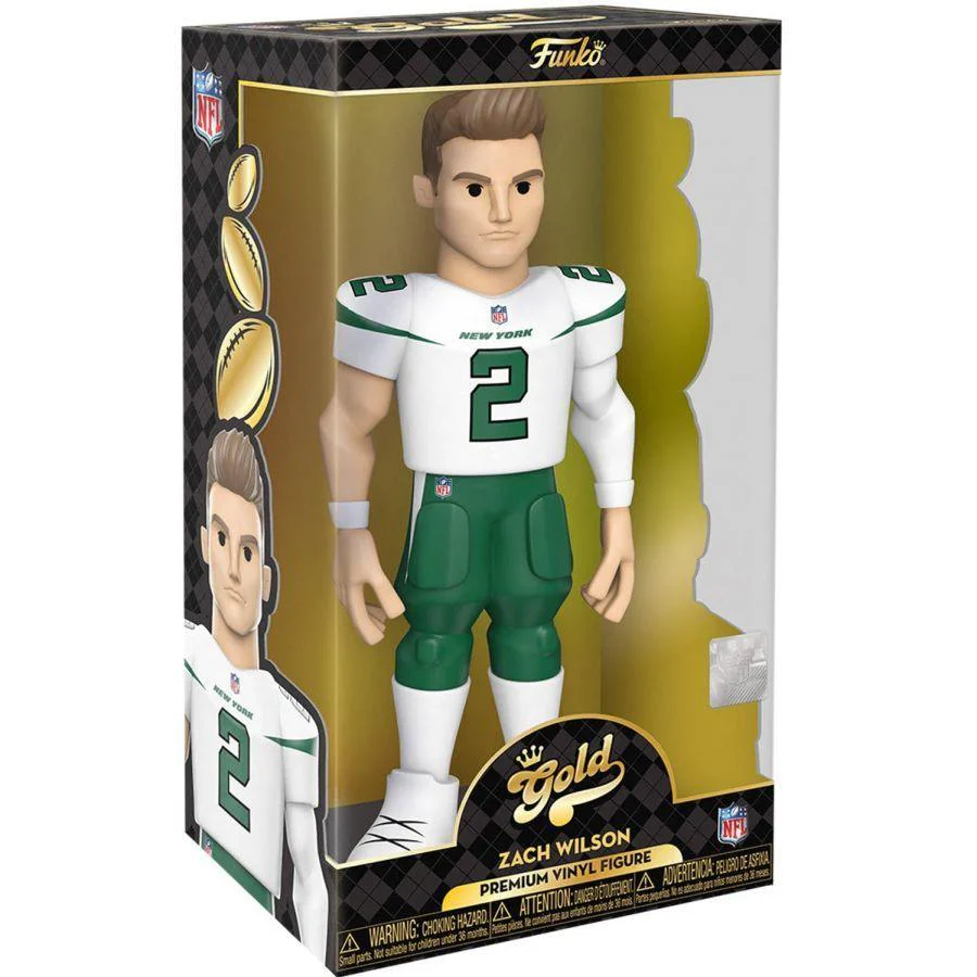 NFL: NY Jets - Zach Wilson (with chase) 12" Vinyl Gold - Image 4