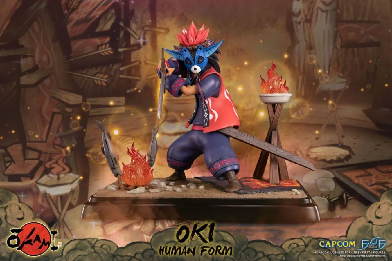Okami - Oki (Human Form) Statue - Image 2