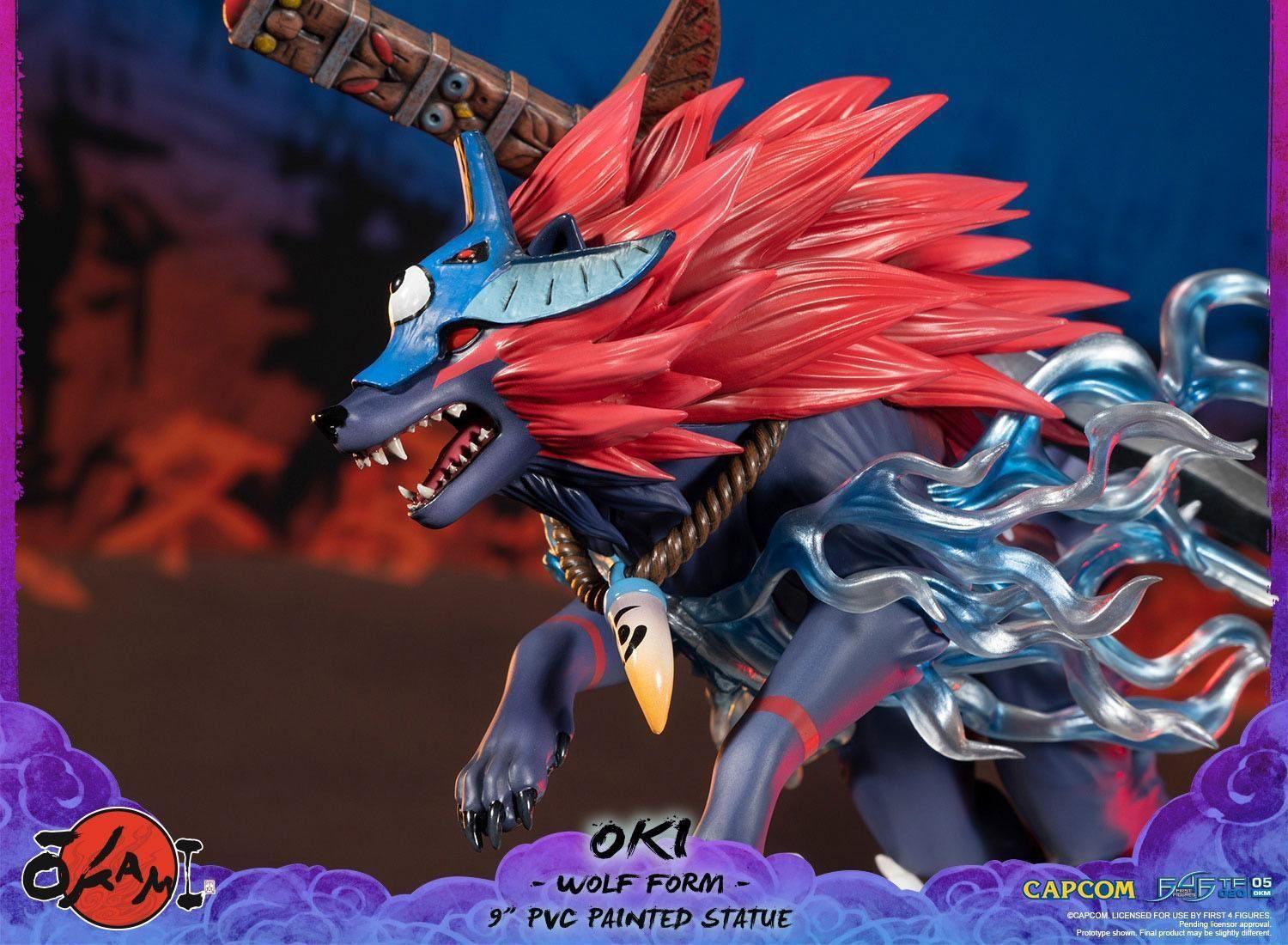 Okami - Oki (Wolf Form) 9" PVC Statue - Image 14