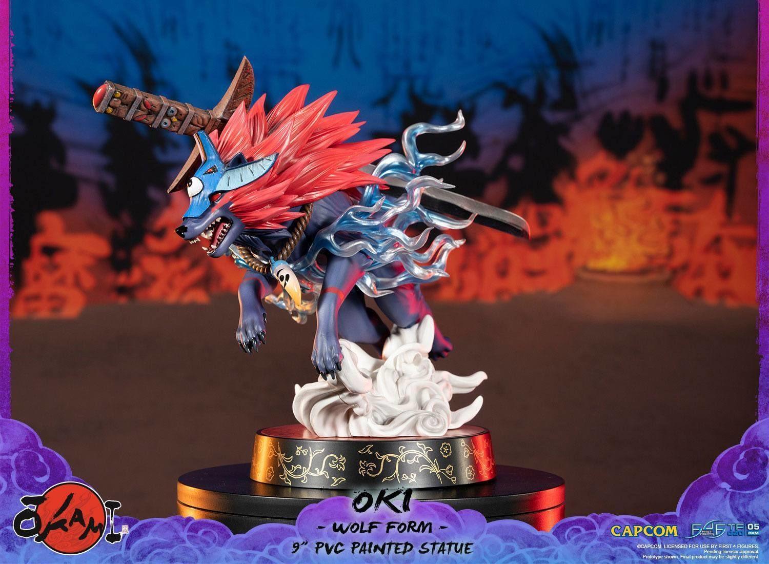 Okami - Oki (Wolf Form) 9" PVC Statue - Image 6