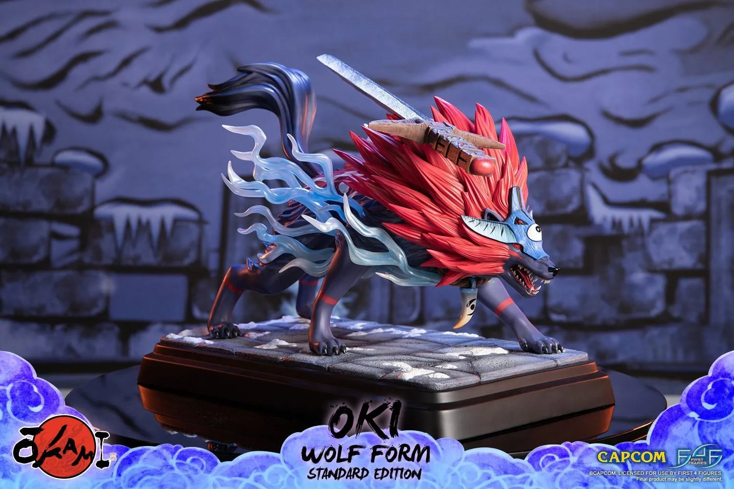 Okami - Oki (Wolf Form) Statue - Image 11