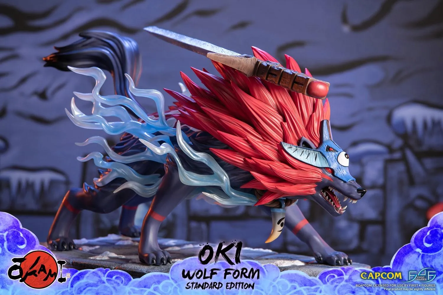 Okami - Oki (Wolf Form) Statue - Image 13