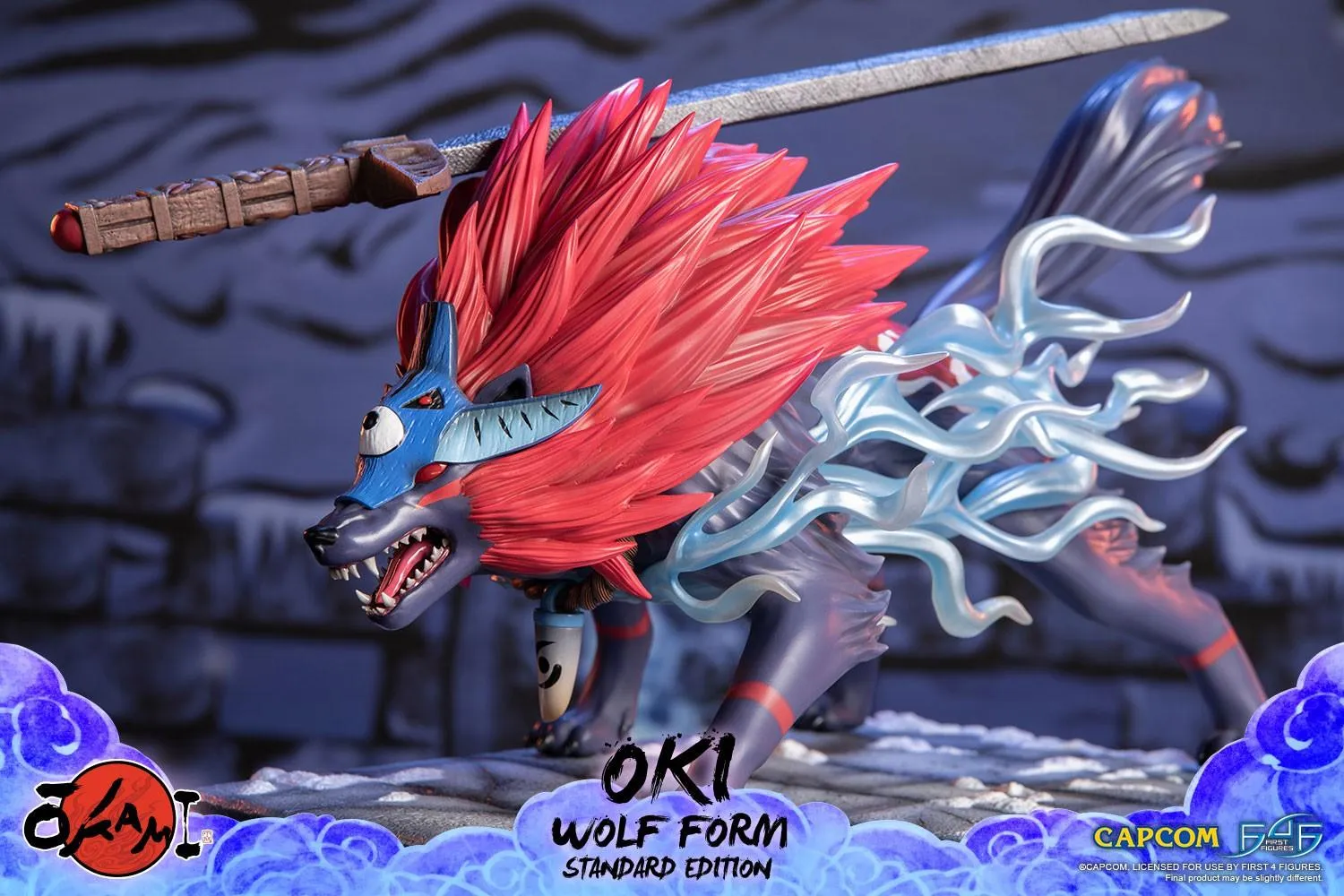 Okami - Oki (Wolf Form) Statue - Image 14