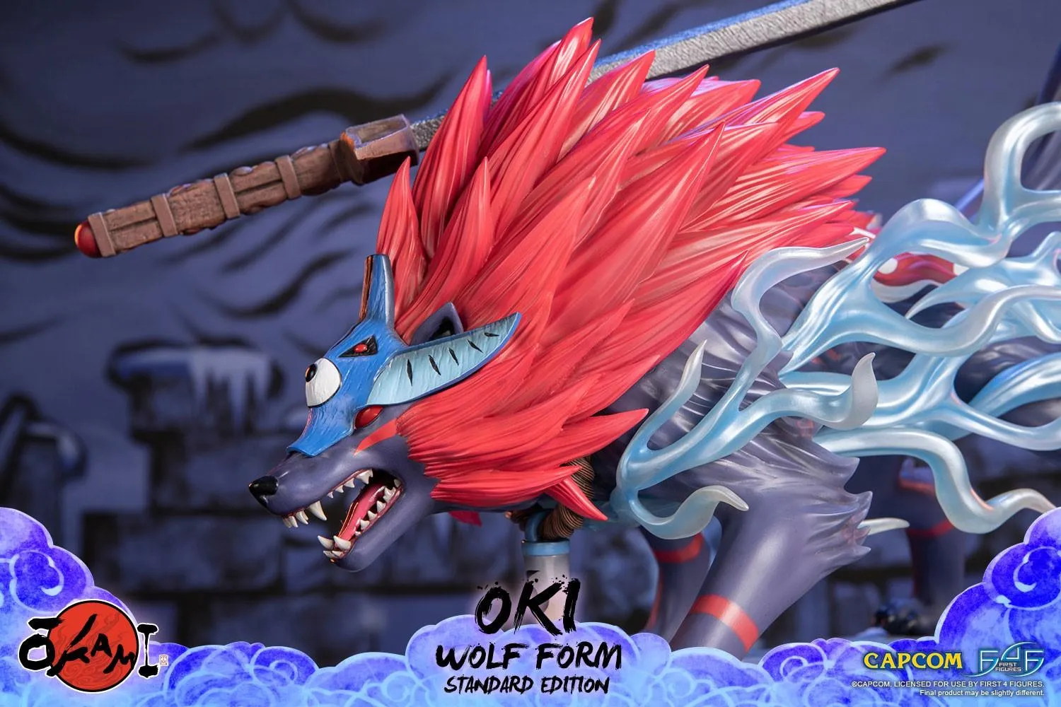 Okami - Oki (Wolf Form) Statue - Image 16