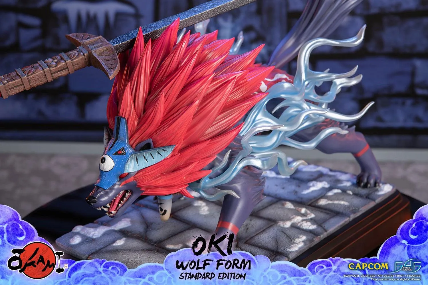 Okami - Oki (Wolf Form) Statue - Image 18