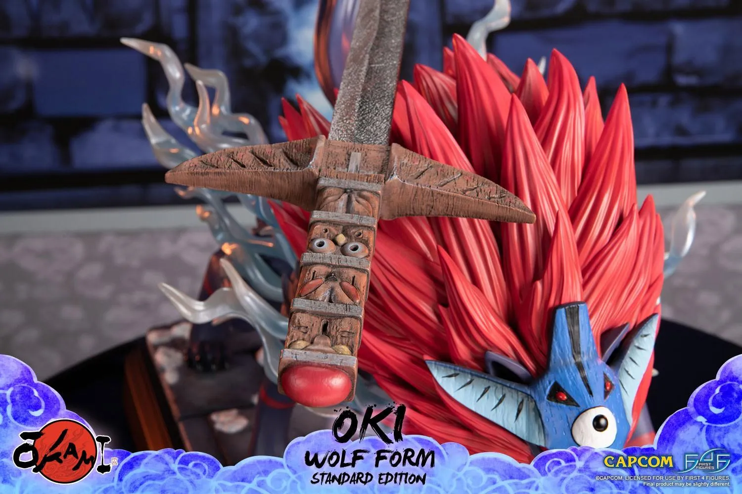 Okami - Oki (Wolf Form) Statue - Image 21