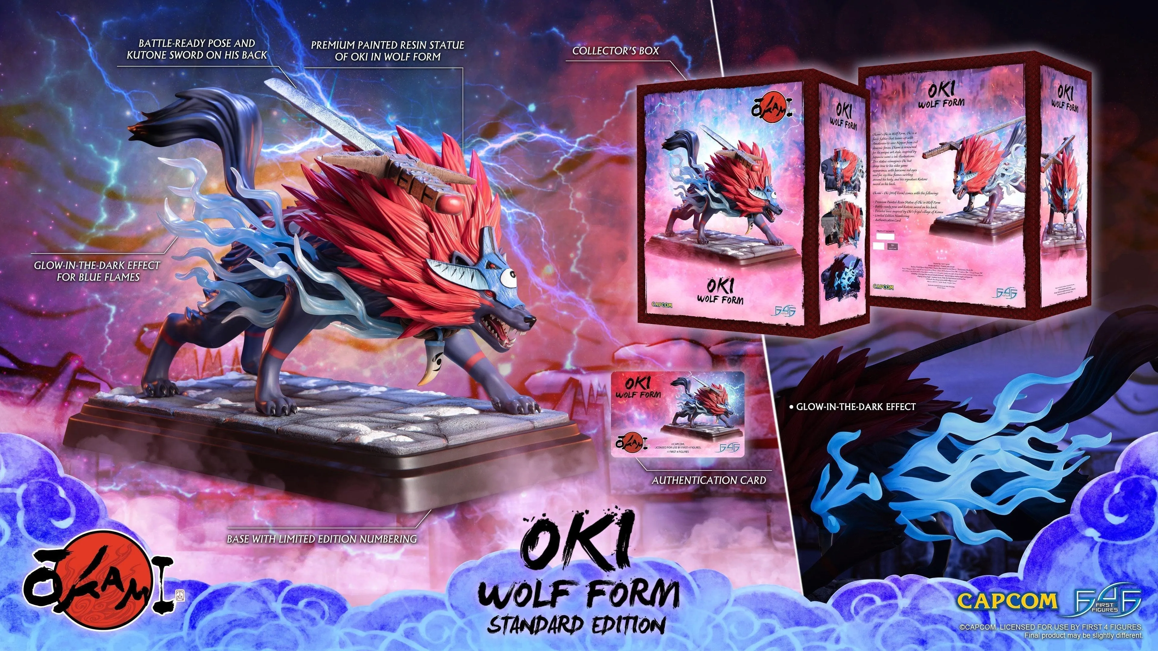 Okami - Oki (Wolf Form) Statue - Image 23