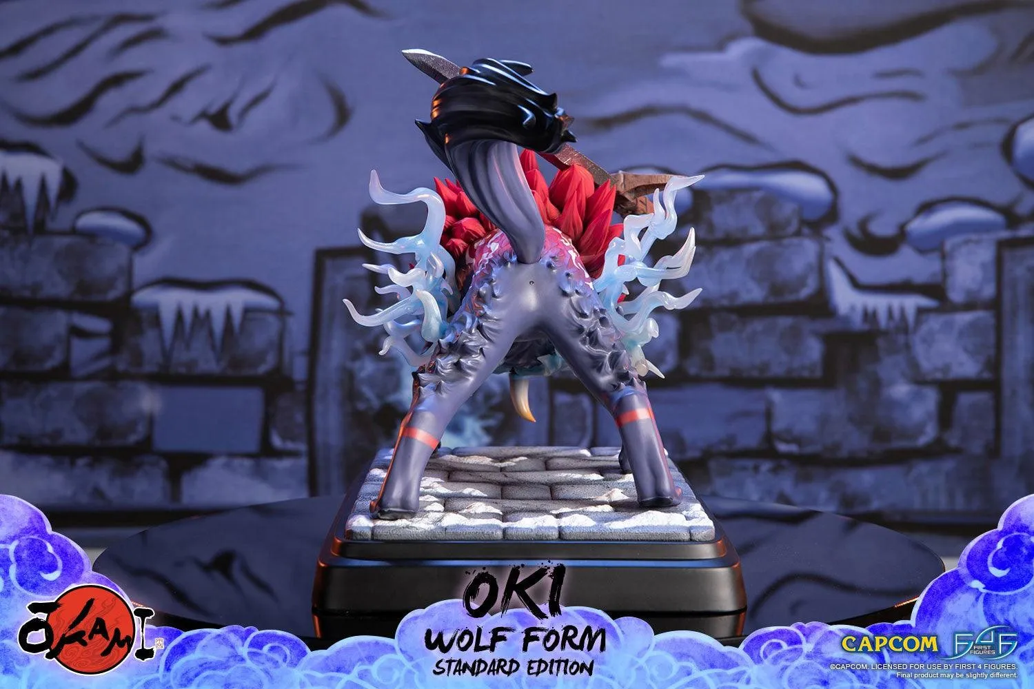 Okami - Oki (Wolf Form) Statue - Image 5
