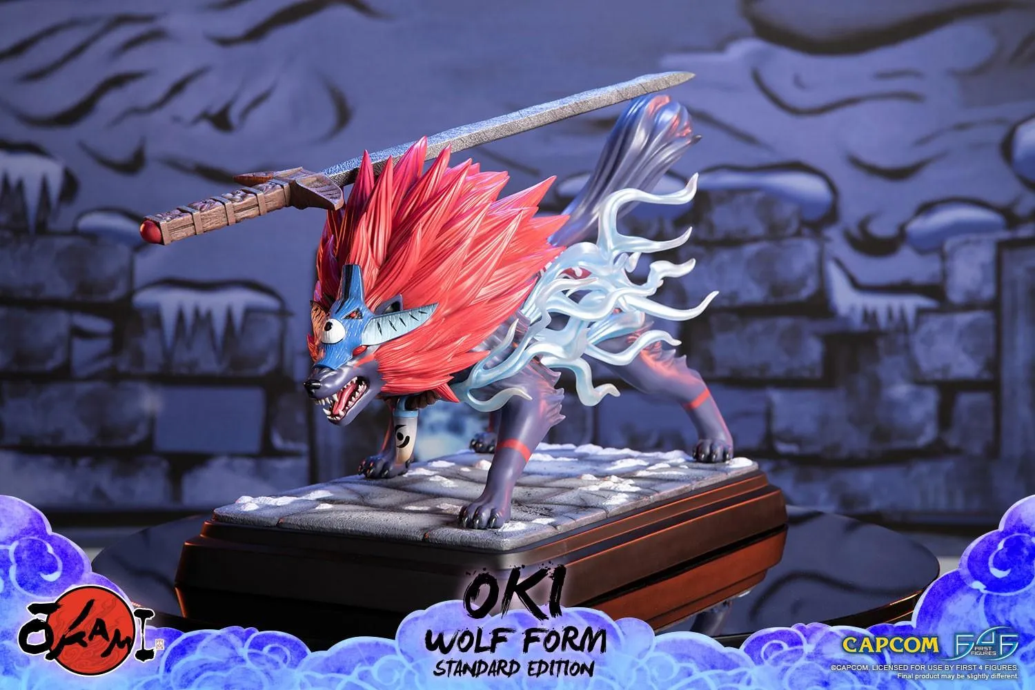 Okami - Oki (Wolf Form) Statue - Image 8