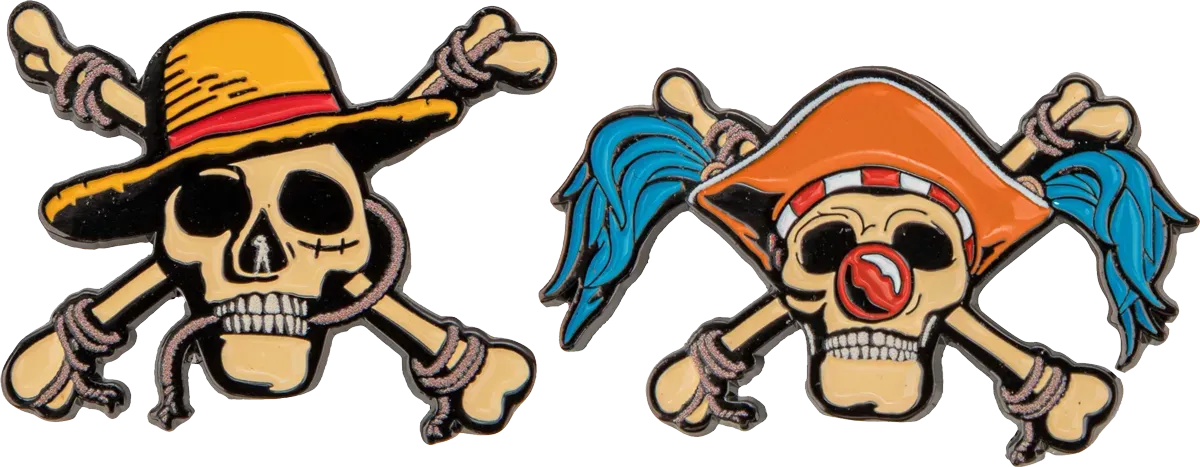 One Piece (2023) - Luffy & Buggy Set of 2 Pins