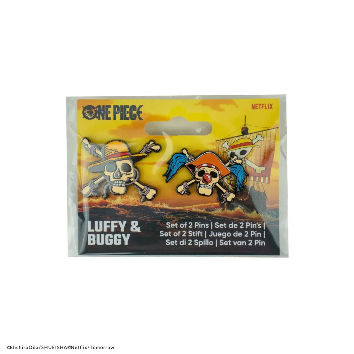 One Piece (2023) - Luffy & Buggy Set of 2 Pins - Image 3