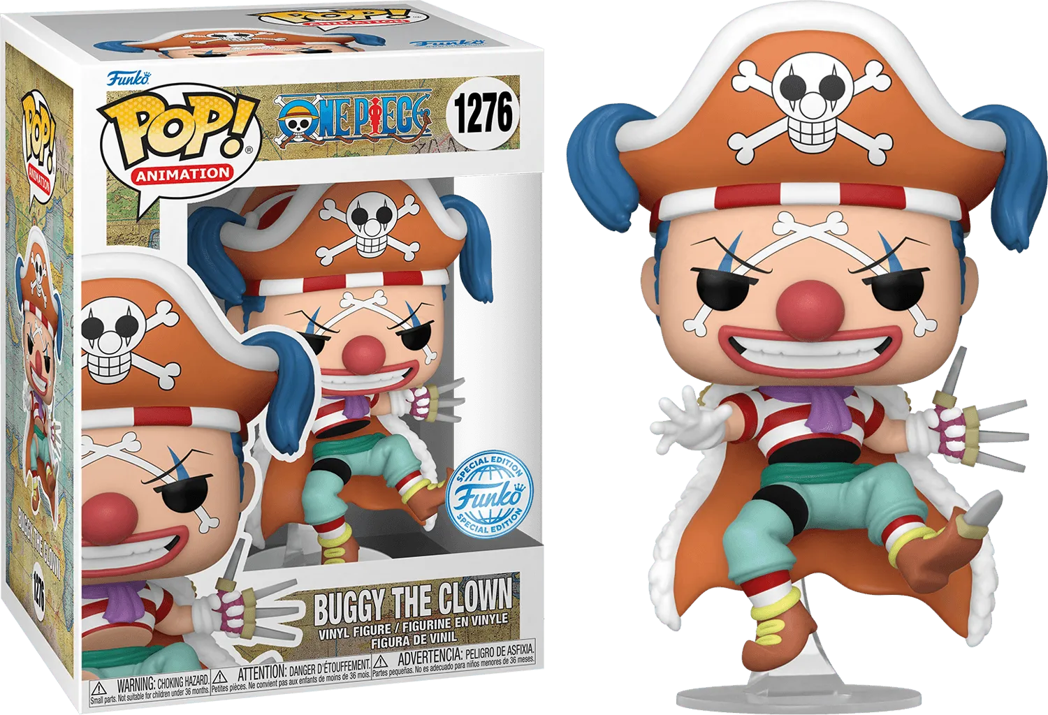 One Piece - Buggy the Clown US Exclusive Pop! Vinyl [RS]