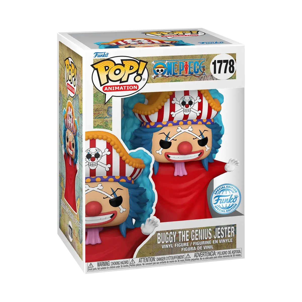 One Piece - Buggy the Genius Jester US Exclusive Pop! Vinyl [RS] - Image 3