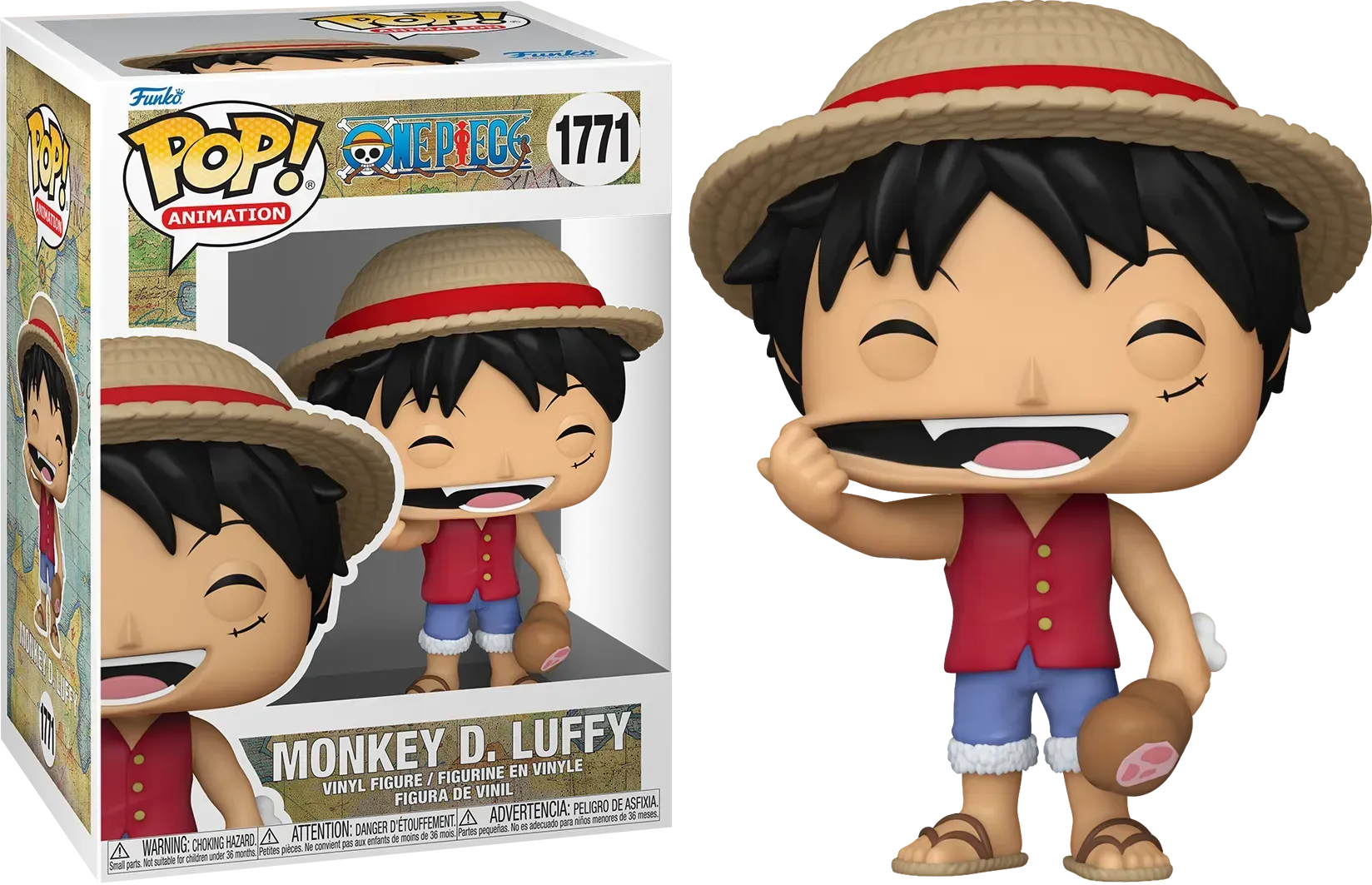 One Piece - Monkey D. Luffy with Meat Pop! Vinyl