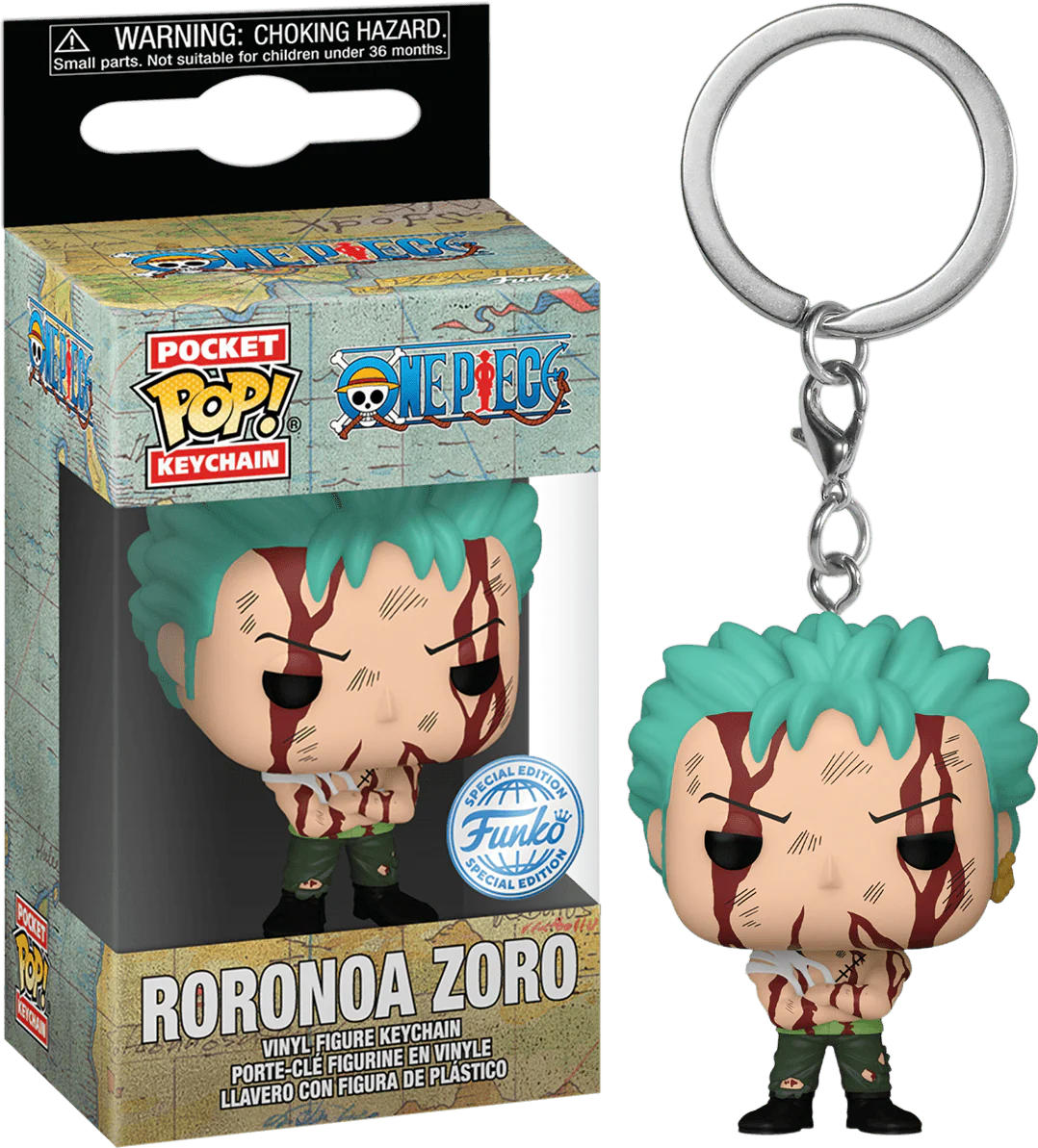 One Piece - Roronoa Zoro "Nothing Happened" US Exclusive Pop! Keychain [RS]
