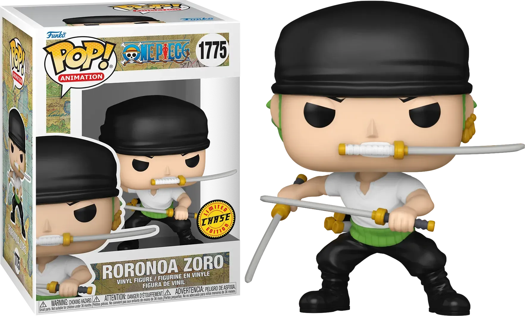 One Piece - Roronoa Zoro (Two Sword Style) (with chase) Pop! Vinyl - Image 2