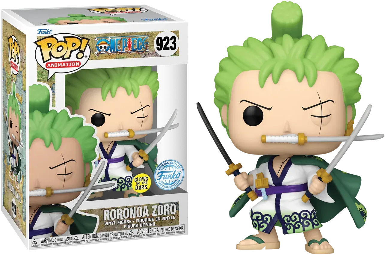 One Piece - Roronoa Zoro US Exclusive Glow Pop! Vinyl [RS]