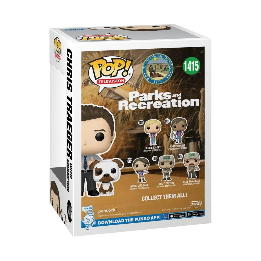 Parks & Recreations: 15th Anniversary - Chris with Champion Pop! Vinyl - Image 4