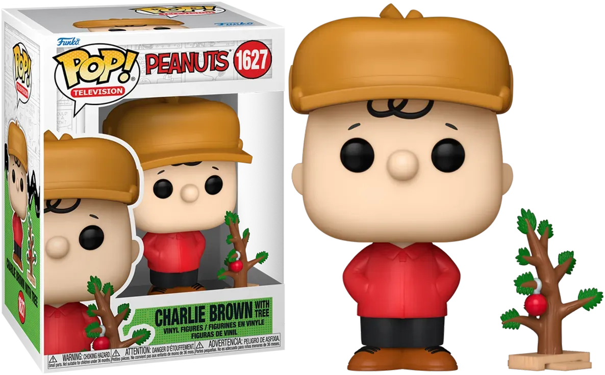 Peanuts - Charlie Brown with Tree Holiday Pop! Viny