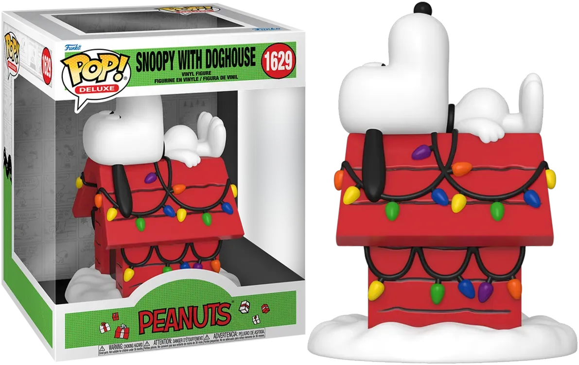 Peanuts - Snoopy with Doghouse Holiday Pop! Deluxe