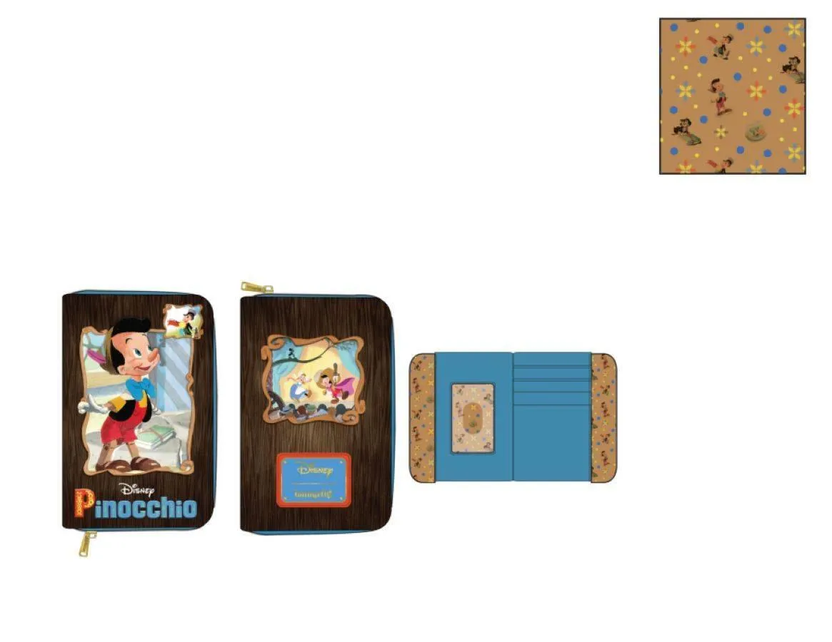 Pinocchio (1940) - Classic Book Zip Purse - Image 2