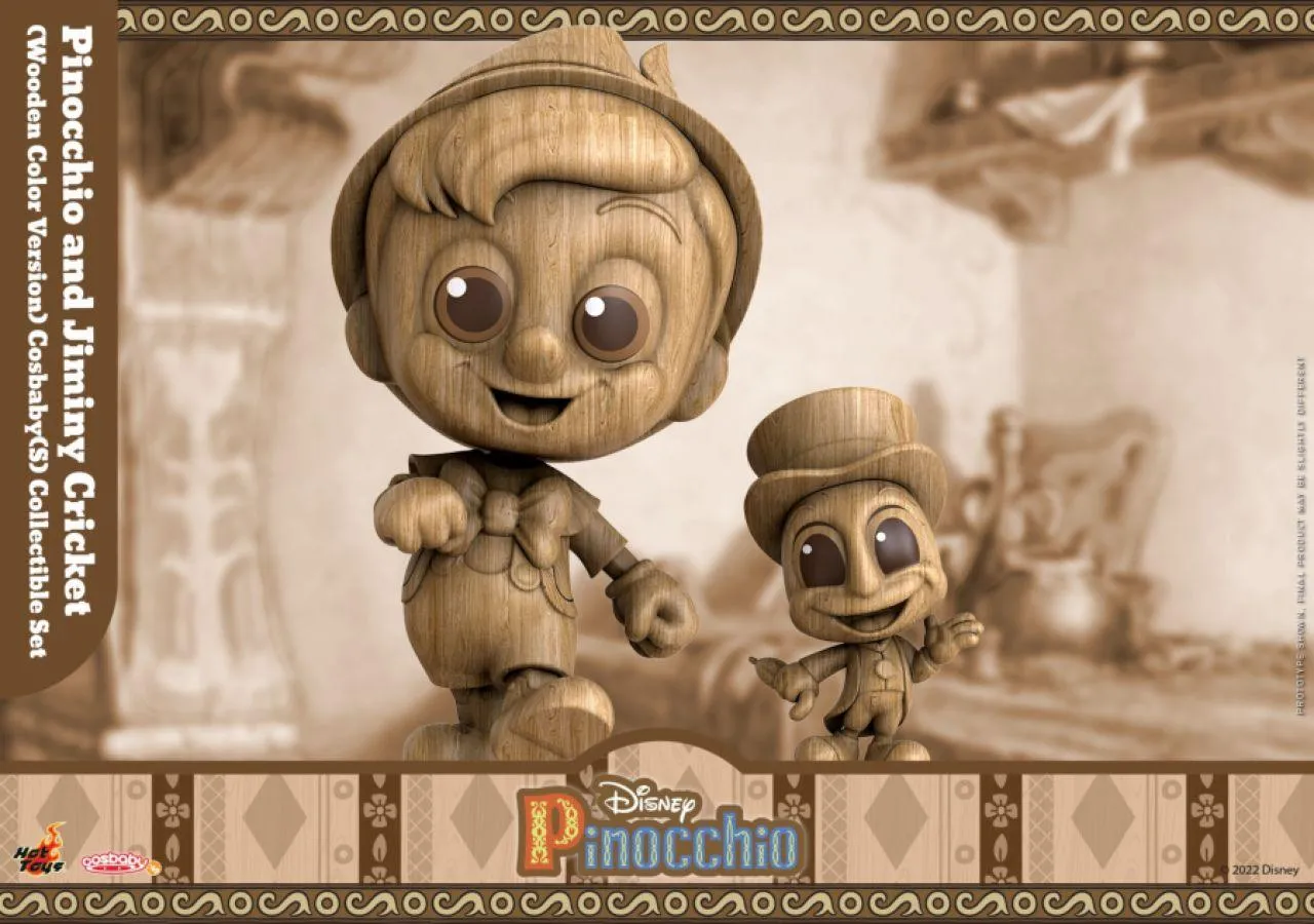 Pinocchio (1940) - Pinocchio & Jiminy Cricket (Wooden Color Version] Cosbaby - Image 2