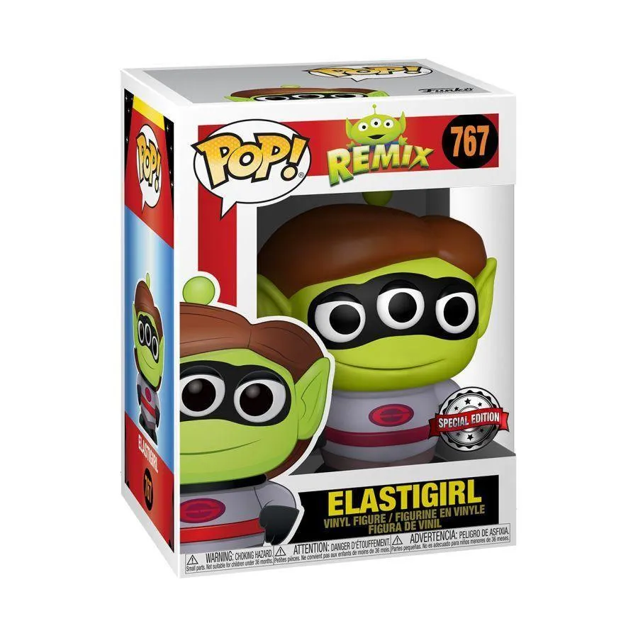 Pixar - Alien Remix Elastigirl Silver Suit US Exclusive Pop! Vinyl [RS] - Image 3
