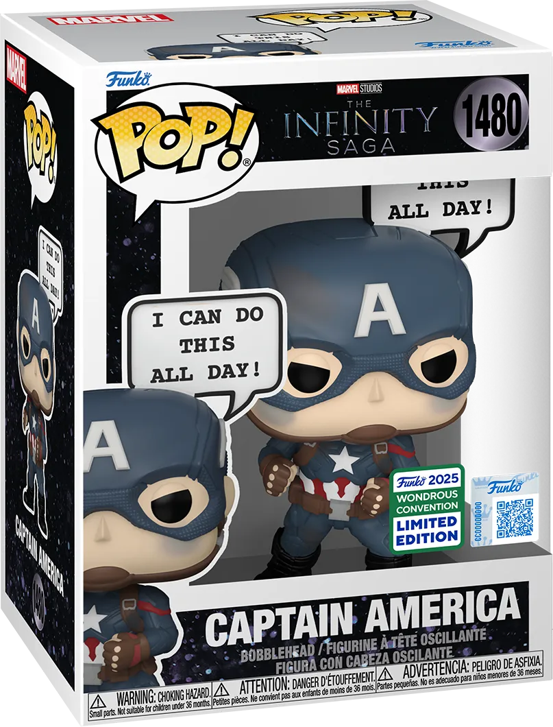 Pop! Sayings - Captain America 'I Can Do This All Day' Convention Exclusive Pop! Vinyl [RS] - Image 3