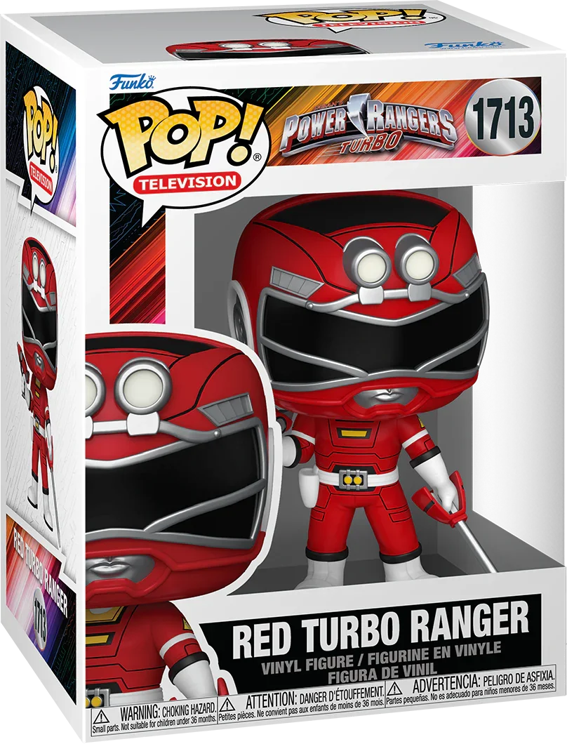 Power Rangers: Turbo - Red Turbo Ranger Pop! Vinyl - Image 3