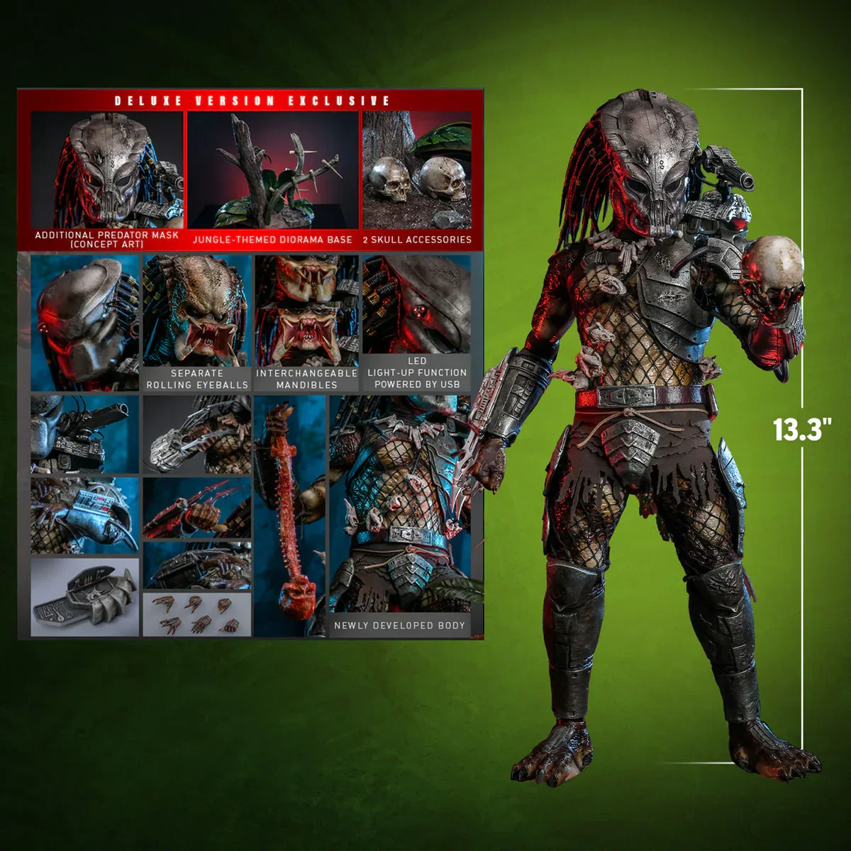 Predator (1987) - Predator (2.0) Deluxe 1:6 Scale Collecatable Action Figure - Image 3