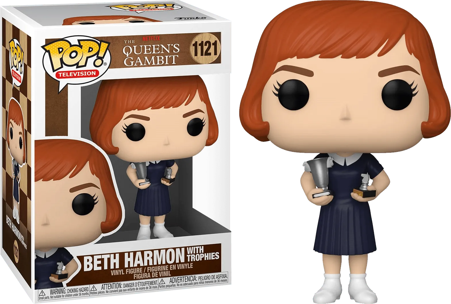 Queen's Gambit - Beth Harmon with Trophies Pop! Vinyl