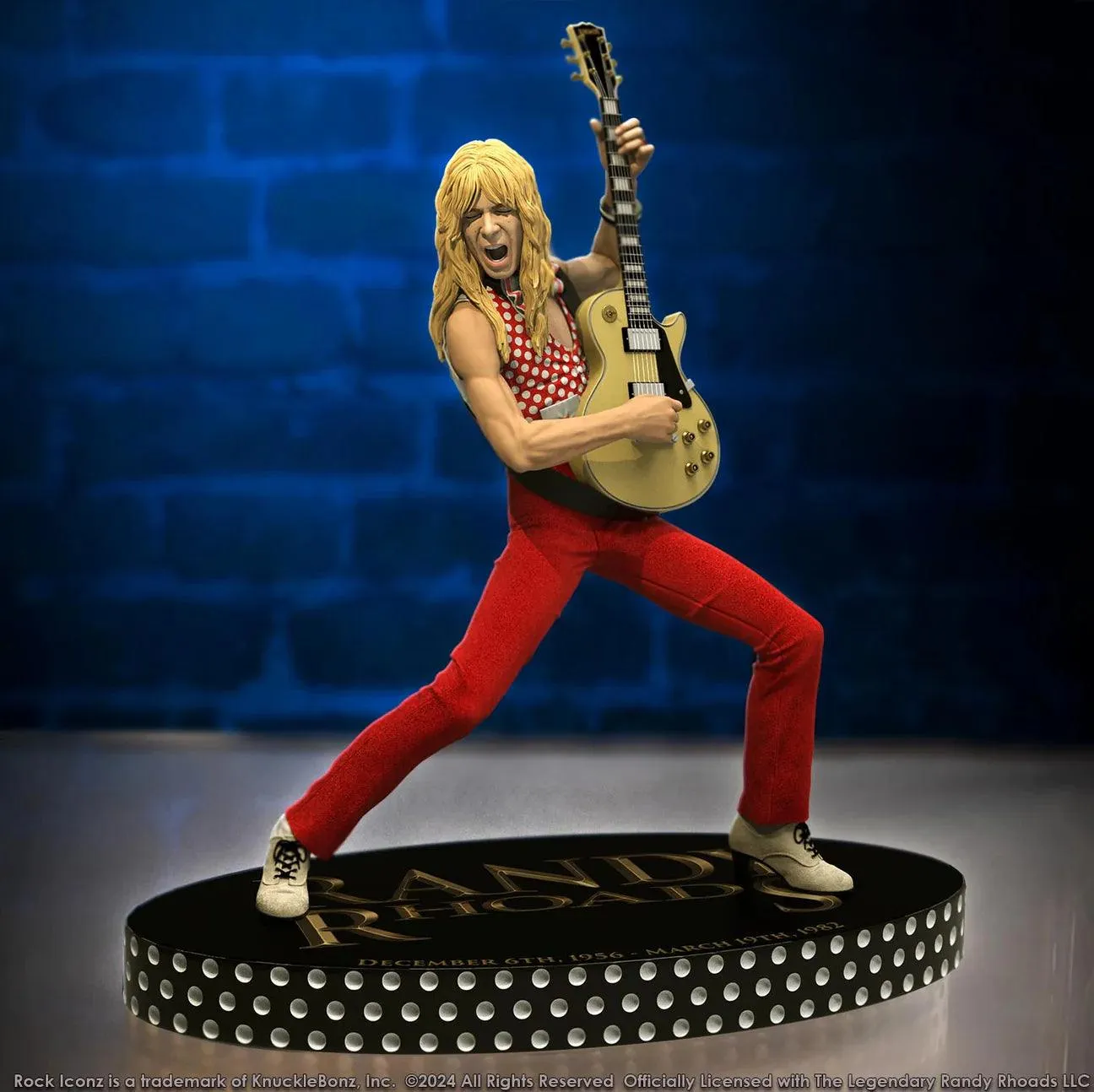 Randy Rhoads IV - The Early Years (Red Version) Rock Iconz Statue - Image 4
