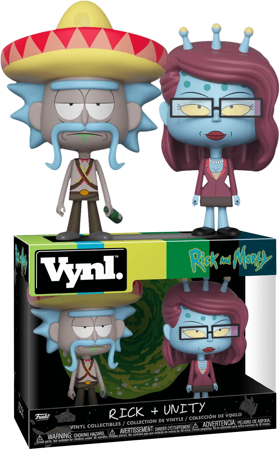 Rick and Morty - Rick with Sombrero & Unity Vynl.