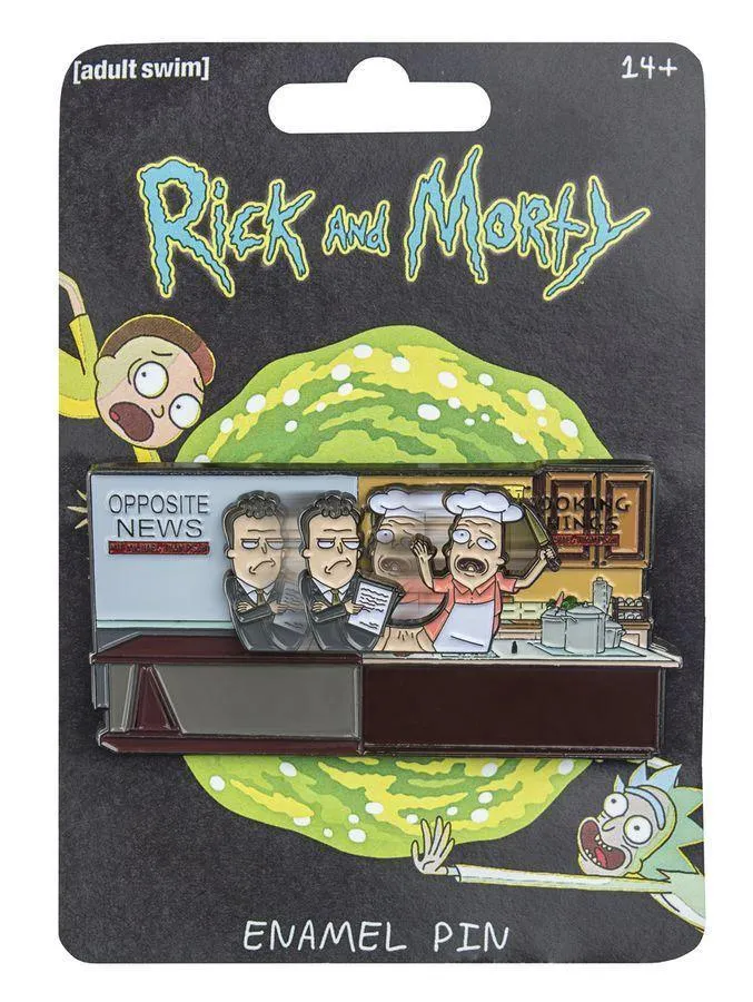 Rick and Morty - Michael & Pichael Sliding Enamel Pin - Image 2