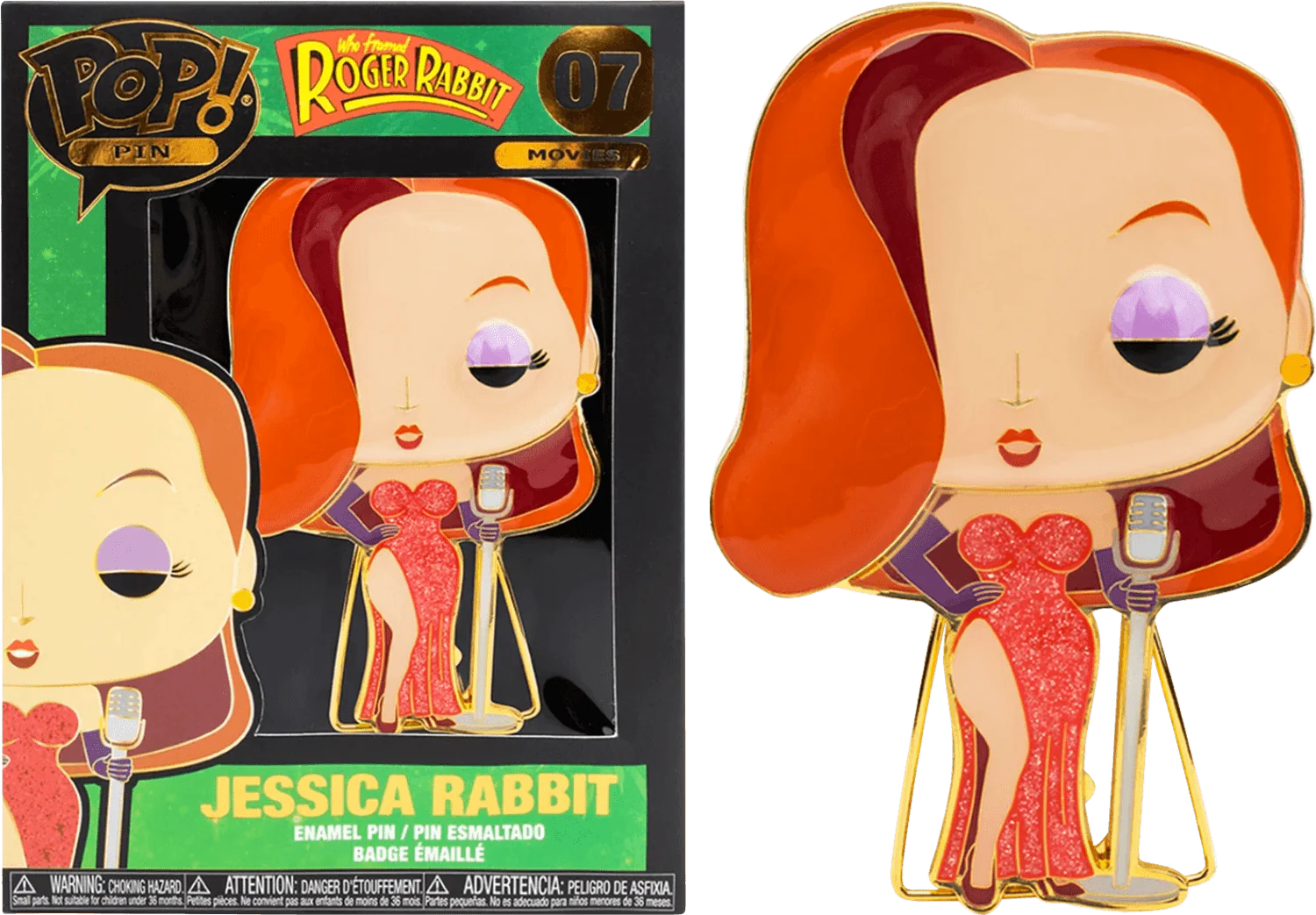Roger Rabbit - Jessica Rabbit (With Chase) 4" Pop! Enamel Pin