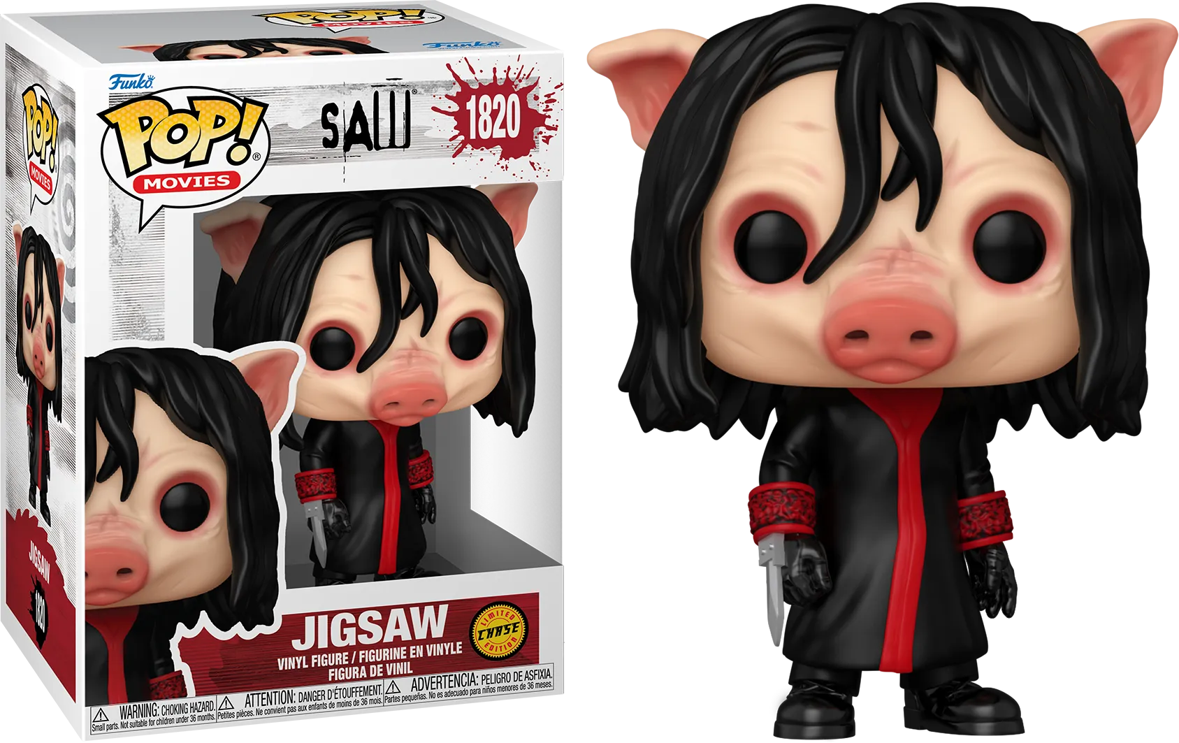 Saw: 10th Anniversary - Jigsaw Killer Pop! Vinyl - Chase Bundle