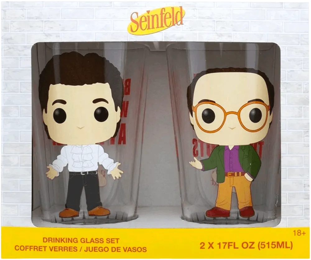 Seinfeld - Jerry & George Pop! Glass Set 2-pack