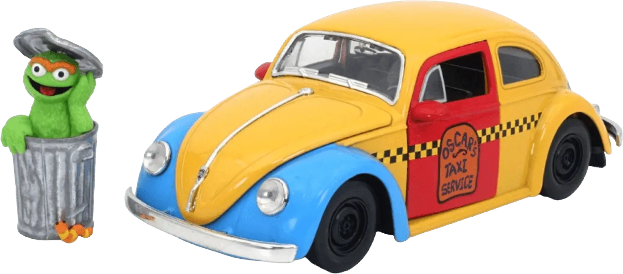 Sesame Street - 1959 VW Beetle 1:24 Scale HR w/Oscar