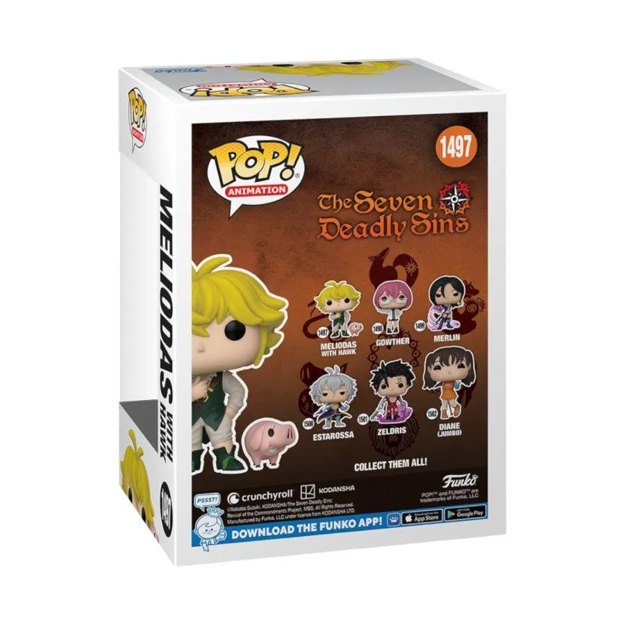 Seven Deadly Sins - Meliodas (with Hawk) Pop! Vinyl - Image 4