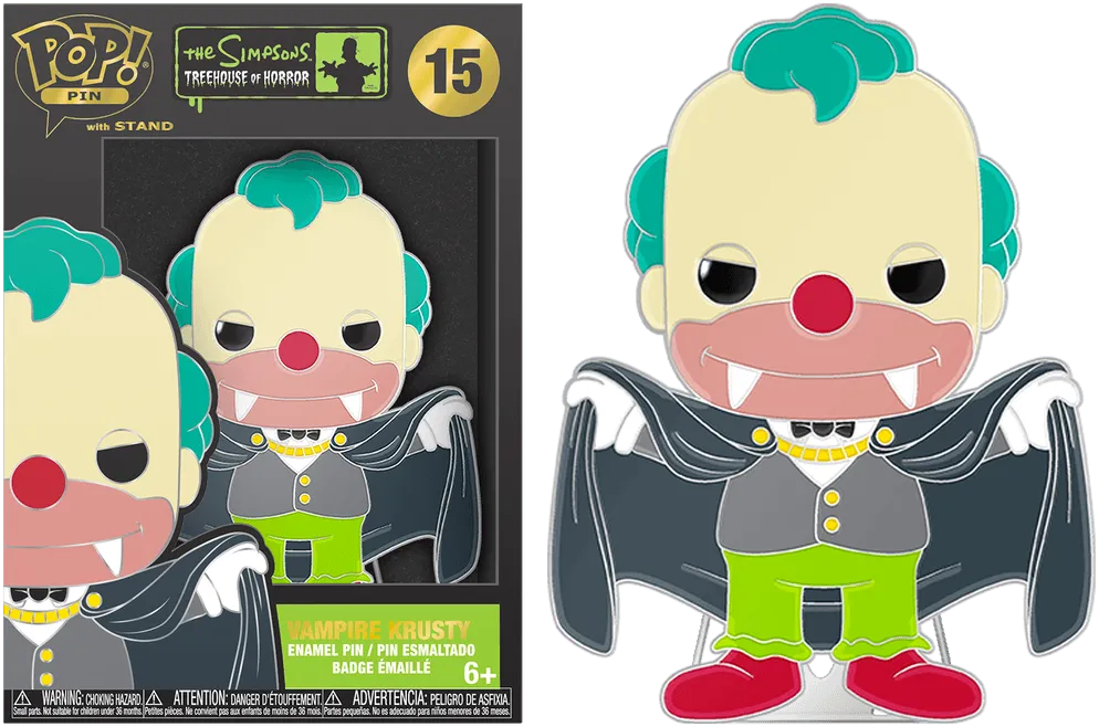 The Simpsons - Vampire Krusty Enamel Pop! Pin