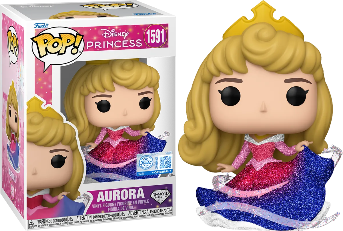 Sleeping Beauty - Aurora Sleeping US Exclusive Diamond Glitter Pop! Vinyl [RS]