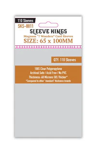 Sleeve Kings Board Game Sleeves Magnum "7 Wonders" Card Sleeves (65mm x 100mm) (55 Sleeves per Pack) - Image 2