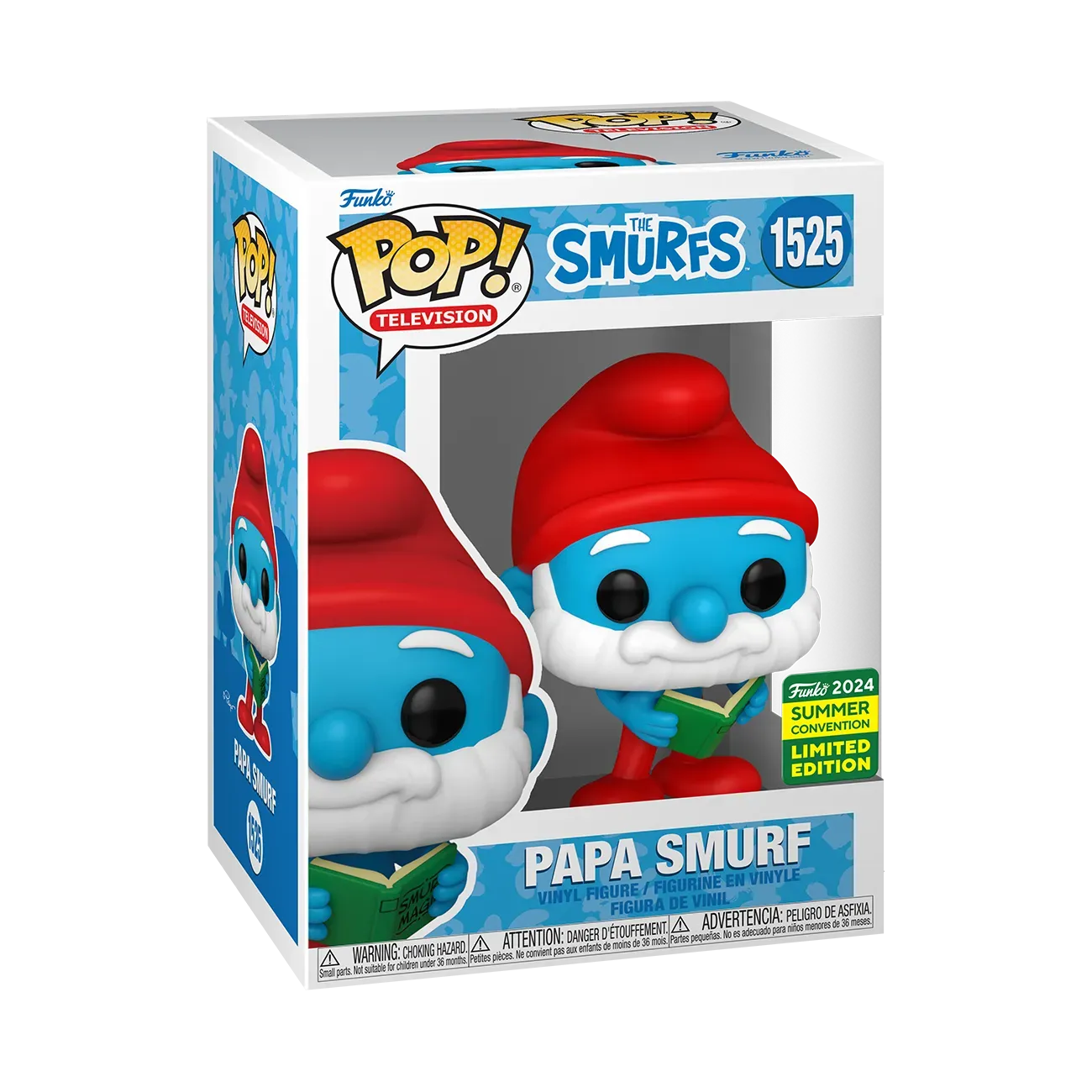 The Smurfs - Papa Smurf Pop! Vinyl (2024 Summer Convention Exclusive) - Image 4